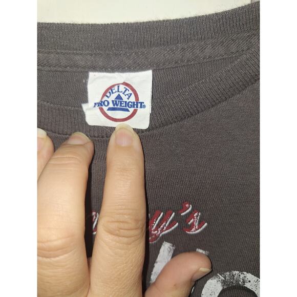 Smileys Rust Bucket Size Medium Gray T-shirt Casual Everyday Lounge Errands - Picture 3 of 4